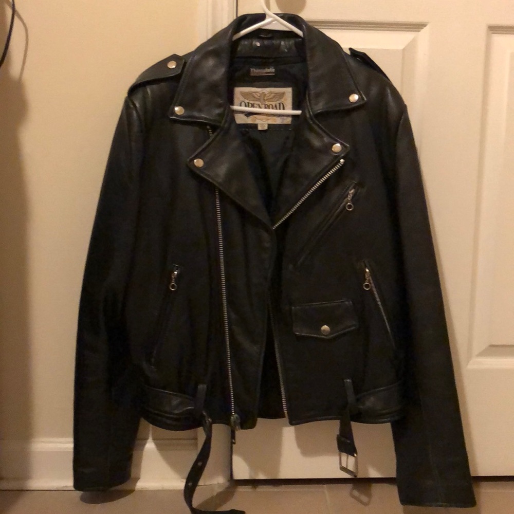 Open Road leather moto jacket w/ Thinsulate liner